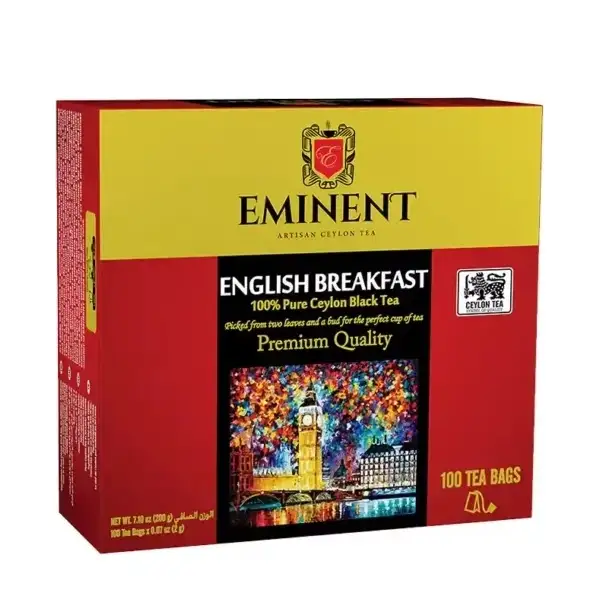 چای تی بگ امیننت eminent مدل صبحانه انگلیسی English Breakfast پک 100 تایی